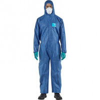 Ansell AlphaTec 1500 Plus Model 111 Blue Chemical Coverall L