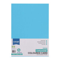 Concept A4 160Gsm Card - Turquoise Pack of 50 Sheets