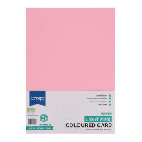 Concept A4 160Gsm Card - Pink Pack of 50 Sheets