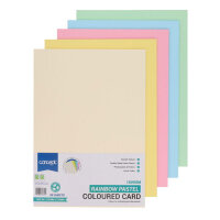 Concept A4 160Gsm Card - Rainbow Pastel Pack of 50 Sheets