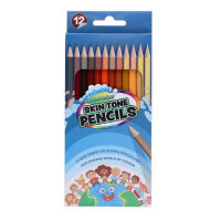 World Of Colour Washable Skin Tone Pencils Pack of 12