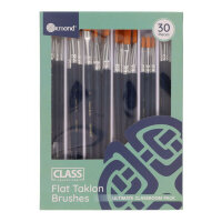 Ormond Class Collection Flat Taklon Brushes Pack of 30