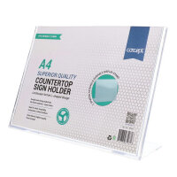 Concept A4 Countertop Sign Holder - Landscape 297x210mm