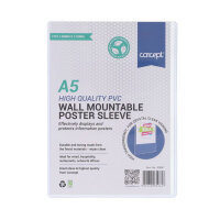 Concept A5 High Quality Pvc Wall Mountable Poster Sleeve 148x210mm