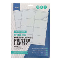 Concept Office Pro A4 Multi-Purpose Printer Labels 25 Sheets - 8 Labels 99x67.8mm