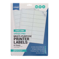 Concept A4 Multi-Purpose Printer Labels 25 Sheets - 16 Labels 99x34mm