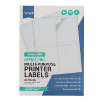 Concept A4 Multi-Purpose Printer Labels 139x99mm - 4 Labels Per sheet Pack of 100 Sheets