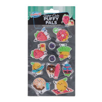Crafty Bitz Super Cute Puffy Pals Stickers - Cute Fruit