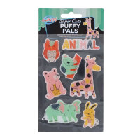 Crafty Bitz Super Cute Puffy Pals Stickers - Cute Animals