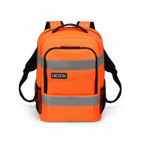 DICOTA P20471-18 backpack Rucksack Black, Grey, Orange Recycled polyethylene terephthalate (rPET)