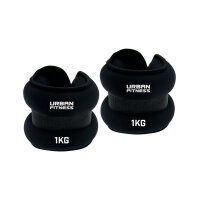 Urban Fitness Wrist and Ankle Weights Black (Pack of 2) UFW00702