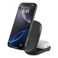 Belkin WIZ039MYBK mobile device charger Headphones, Smartphone Black USB Wireless charging Fast charging Indoor