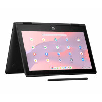HP Fortis Flip G1m Chromebook MediaTek 520 29.5 cm (11.6") Touchscreen HD 8 GB LPDDR4x-SDRAM 64 GB eMMC Wi-Fi 6 (802.11ax) ChromeOS Black