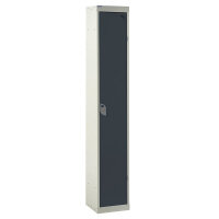 QMP Standard Locker 1800h x 300w x 300d mm Dark Grey 1 door Camlock