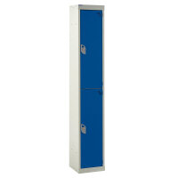 QMP Standard Locker 1800h x 450w x 450d mm Blue 2 door Camlock