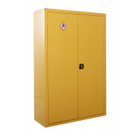 QMP Hazardous Substance Cupboard 1800h x 1200w x 460d mm yellow