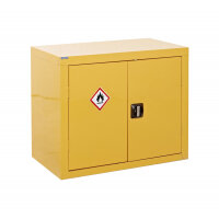 QMP Hazardous Substance Cupboard 700h x 900w x 460d mm yellow