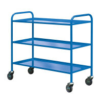 Economy Shelf Trucks 960h x 495w x 1100l mm 3 tier Blue