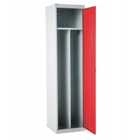 QMP Clean & Dirty Locker 1800h x 450w x 450d mm Red door Camlock