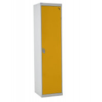 QMP Clean & Dirty Locker 1800h x 450w x 450d mm Yellow door Camlock