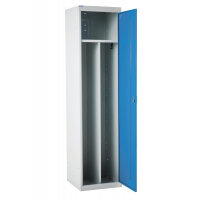 QMP Clean & Dirty Locker 1800h x 450w x 450d mm Light Blue door Camlock