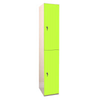 Laminate Plant-On Door Lockers 1800h x 300w x 300d mm 2 door camlock Vibrant Green