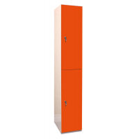 Laminate Plant-On Door Lockers 1800h x 300w x 300d mm 2 door camlock Clementine