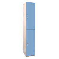 Laminate Plant-On Door Lockers 1800h x 300w x 450d mm 2 door camlock Campanula