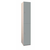 MFC Plant-On Door Lockers 1800h x 300w x 300d mm 2 door camlock Dust grey