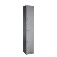 Stainless Steel Locker 1800h x 300w x 450d 2 door camlock
