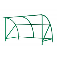 Dudley Cycle Shelter - H.2230 W.4000 D.2150mm Green C/W 5 Loops