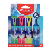 Maped Arctic Vibes Glitter Highlighters Pack of 4