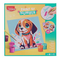 Maped Creativ Paint By Numbers - Dog/Fox 16 Pieces