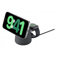 Belkin WIZ027MYH36 mobile device charger Watch, Headset, Smartphone Black USB Wireless charging Fast charging Indoor