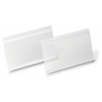 Durable Self Adhesive Ticket Label Holder Document Pocket - 10 Pack - A5