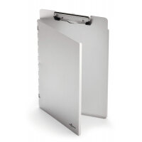 Durable Premium Recycled Aluminium Metal Clipboard with Cover - A4 Silver