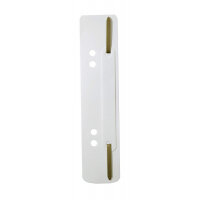 Durable FLEXI Punched Filing Strip Binding Clip Bar Tab - 250 Pack - White