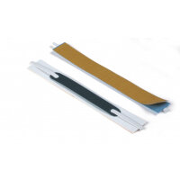 Durable FLEXIFIX Self-Adhesive Filing Strip Binding Clip Bar - 100 Pack - White