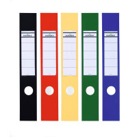 Durable ORDOFIX Adhesive Ring Binder Spine Labels - 10 Pack - 60mm Assorted