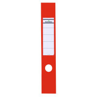 Durable ORDOFIX Adhesive Ring Binder Spine Labels - 10 Pack - 60mm Red