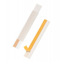 Durable SCANFIX Self-Adhesive EPOS Ticket Strip Holder - 50 Pack - 200 x 40mm