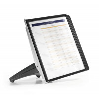 Durable SHERPA SOHO TABLE 5 Desk Display Panel Stand - 5 Panels - A4 Black