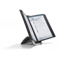 Durable SHERPA STYLE TABLE 10 Display Panel Desk Stand - 10 Panels - A4 Black