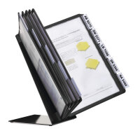 Durable VARIO TABLE 10 Display Panel Desk Stand - 10 Panels - A4 Black