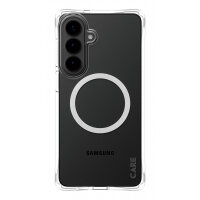 PanzerGlass CARE™ by ® Samba Case Transparent w. White Qi Samsung Galaxy S26+