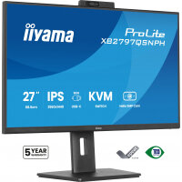 iiyama ProLite XB2797QSNPH-B1 27IN IPS LCD 4MS 2560X1440 350CD/M2 HDMI/DP/USB 2 computer monitor 68.6 cm (27") 2560 x 1440 pixels Quad HD Black