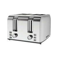 Igenix 4 Slice Toaster 1500W Stainless Steel IGT0409SS