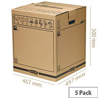 Fellowes Bankers Box Brown Smoothmove Tea Chest 457x457x500mm (Pack of 5) Fellowes Bankers Box Brown Smoothmove Tea Chest 457x457x500mm (Pack of 5)