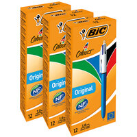 Bic 4 Colours Retractable Ballpoint Pen (Pack of 12) 3for2 Bic 4 Colours Retractable Ballpoint Pen (Pack of 12) 3for2