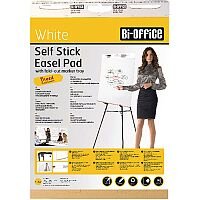 Bi-Office Self-Stick Flipchart Pad 635x780mm 30 Sheets White Pack of 2 FL128107 Bi-Office Self-Stick Flipchart Pad 635x780mm 30 Sheets White Pack of 2 FL128107